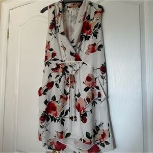 Aritzia Wilfred Sabine Dress White Floral Size L